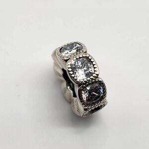 Pandora Silver Crystal Spacer